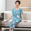 【中老年妈妈睡衣】春夏季新款 短袖长裤全人棉绸家居服套装 加特大码  商品缩略图8