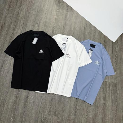 PLD新款徽章印花圆领短袖T 复古做旧印花标识 商品图0