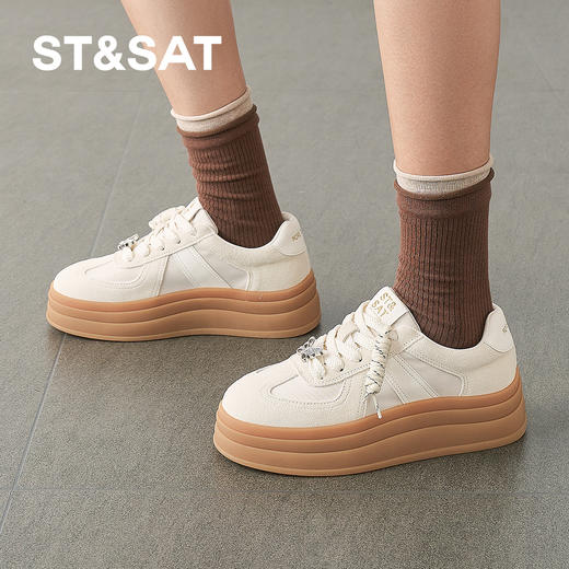 星期六甜梦时光蝴蝶厚底德训鞋SSD1112435 商品图1