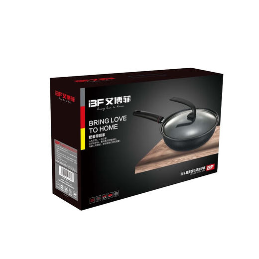IBF艾博菲艾博菲北斗星麦饭石色防溢炒锅【K】 商品图1
