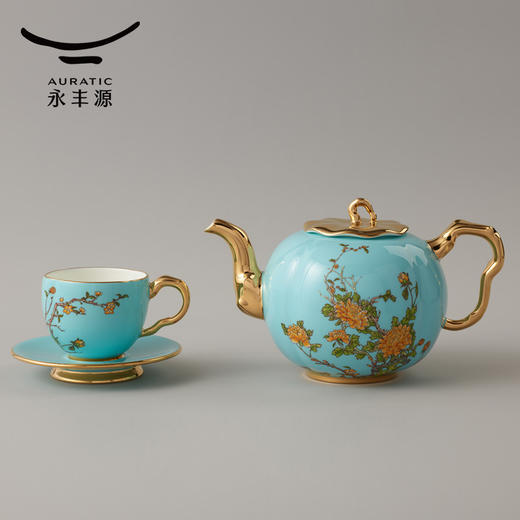 【6F】国瓷永丰源 西湖蓝17头茶咖具 商品图2