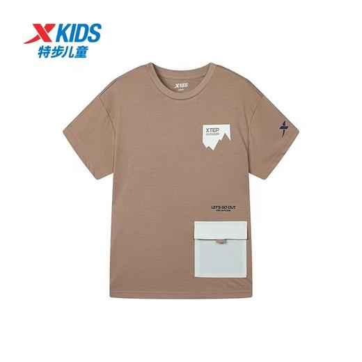 特步儿童男中大童短袖针织衫 676225014278 商品图3