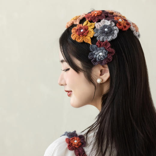 苏苏姐家花摇铃拼花马甲套装手工DIY编织钩针段染羊毛线团材料包 商品图1