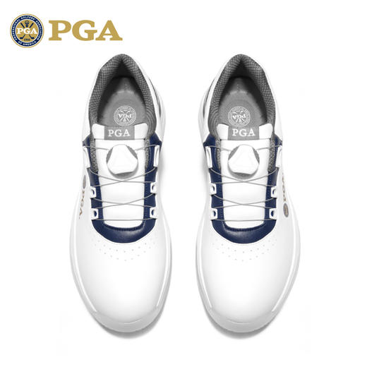 美国PGA 高尔夫球鞋男士 专利防滑鞋钉旋钮鞋带透气超纤运动鞋 商品图3
