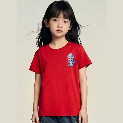 19.9清仓【100%棉】男童女童 （侧标-敖丙）哪吒印花T短袖2025-喜出 商品图1