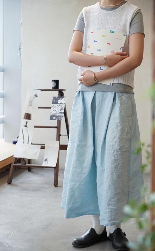 AEQUAMENTE 自然褶皱半身裙 商品图5