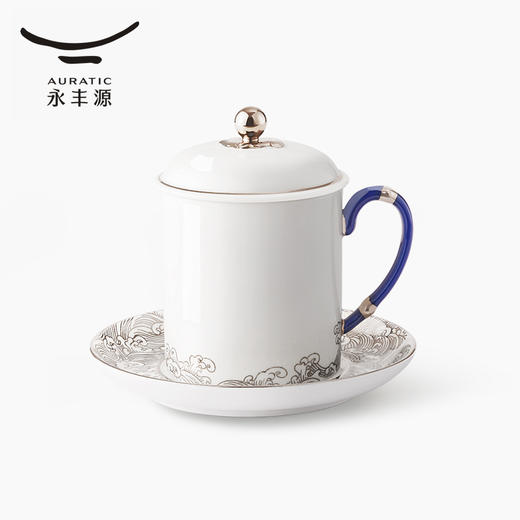 【6F】国瓷永丰源 海上明珠三件套盖杯（白金） 商品图4