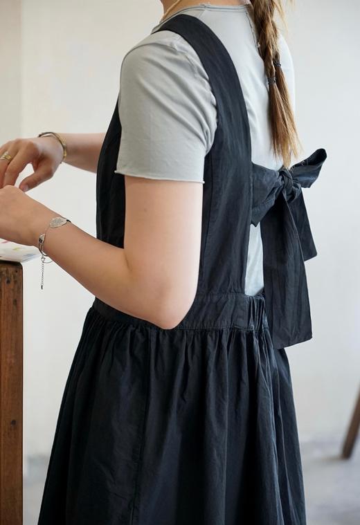 AEQUAMENTE 绑带蝴蝶结细节背心裙连衣裙 商品图9