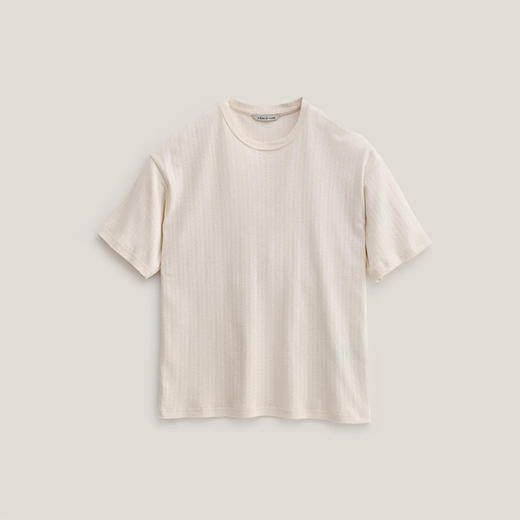 A Kind Of Guise TADOR T-SHIRT意大利棉暗纹针织宽松圆领短袖T恤 商品图4