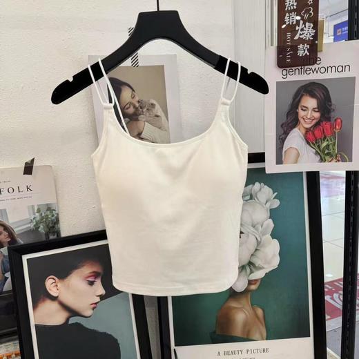 【清仓好价】女士性感吊带一体式背心/文胸美背 细肩带无钢圈80-130斤*2件 商品图5