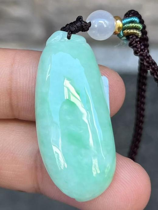 【云意轩翡翠】编号：6610 糯冰绿底翡翠福瓜  天然翡翠 附证书 商品图2