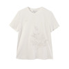 玳莎新中式绣花T恤女2025夏季新款通勤简约百搭白色圆领短袖上衣  FB32107 商品缩略图4