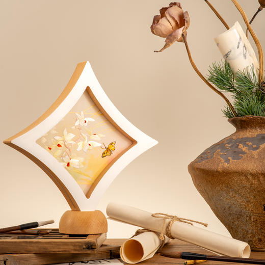 艶湘绣 时来运转双面绣摆件 商品图6