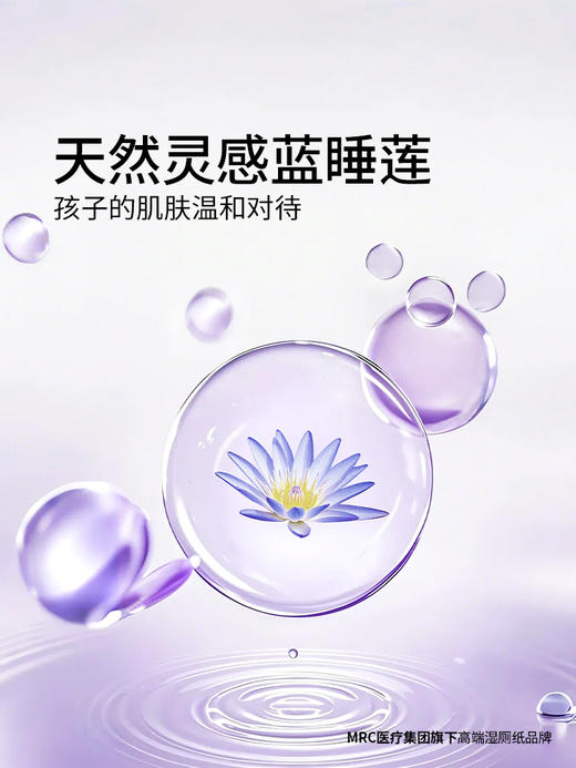 *【野狮】蓝睡莲手口湿巾新生婴儿童手口屁专用宝宝湿纸巾实惠装 商品图2