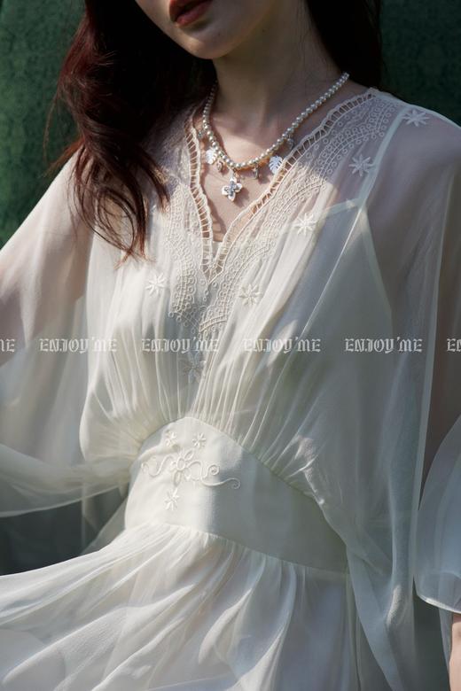 【门店同款】ENJOY夏季轻奢V领刺绣仙女裙 162347091 商品图5