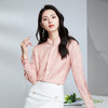 丁摩 衬衫真丝女春夏上衣新款轻奢高级感立领国风桑蚕丝新中式衬衣5ZF-25011 商品缩略图1