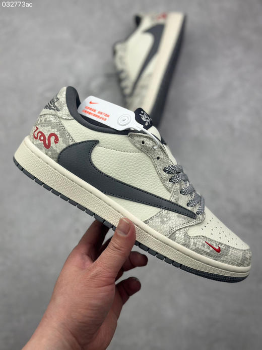夏季特惠💰390 Travis Scott x Air Jordan 1 AJ1乔1 TS 联名倒钩 原鞋原数据开发 商品图3