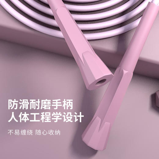 「9.9元包邮！数色可选」成人竞技跳绳锻炼健身器材PVC绳子家用健身器材健康训练 商品图1