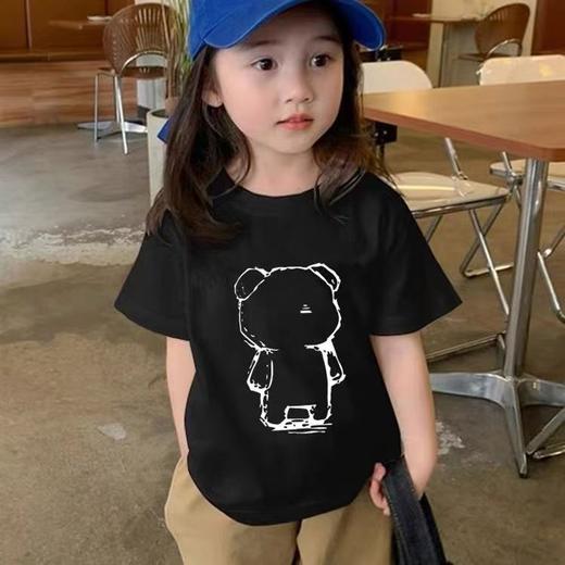 19.9清仓 【100%棉】男童女童 （大白熊-大图）印花T短袖2025-喜出 商品图1