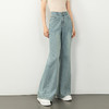 丁摩 弹力微喇牛仔裤女春夏新款宽松高腰显瘦拖地喇叭裤5ZF-8103 商品缩略图6