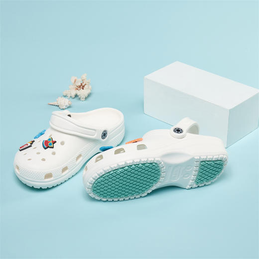 【美尘May C 防滑款洞洞鞋】《向往生活》亲子/明星同款 食品级材料 无毒无异味 防滑透气 商品图10