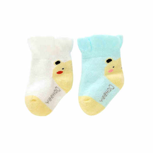 英氏婴儿袜子2双装松口袜四季短袜 YIWAJ11028A01 YIWAJ11029A01 商品图4