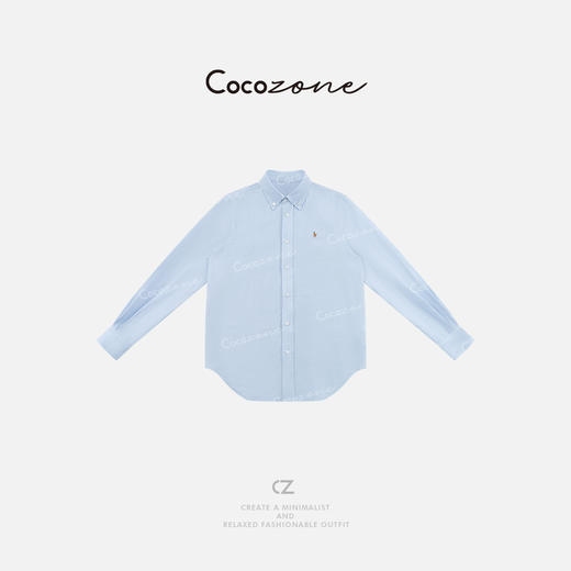 COCO ZONE 刘一一 【100亚麻】简约休闲单排扣女式衬衫CD1A0216 商品图0