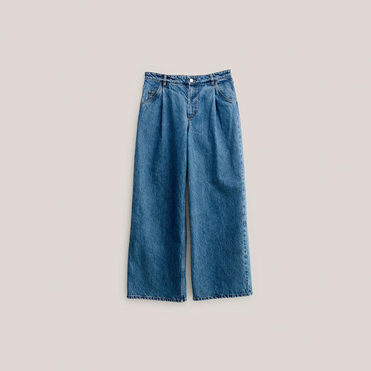 A Kind Of Guise DENIM 意大利有机棉混纺女装水洗牛仔阔腿裤 商品图4