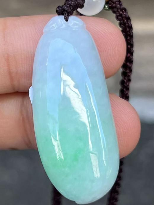 【云意轩翡翠】编号：6673 糯冰春带彩翡翠福瓜  天然翡翠 附证书 商品图1