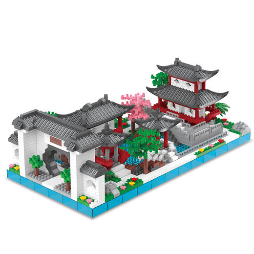 黄鹤楼拼装积木玩具天安门积木立体拼图兼容乐高积木3-6岁儿童 商品图4