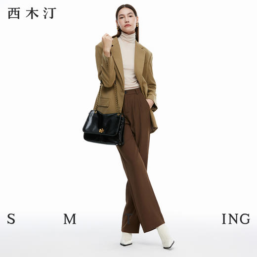 【种草好物馆专属】西木汀 无微不至 牛皮链条托特包女单肩腋下包大容量斜挎包包 商品图2