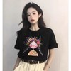工厂直促价【100%棉】情侣（花冠女孩-大标）柯式印花短袖T恤-喜出 商品缩略图1