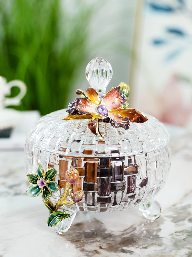 【彼达思】罗比罗丹 蝶恋花糖果罐 珐琅彩收纳罐轻奢送礼自用母亲节情人