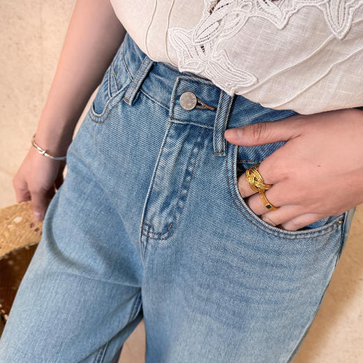 【部分现货】良木礼八分阔腿牛仔裤（91813-1） 商品图4