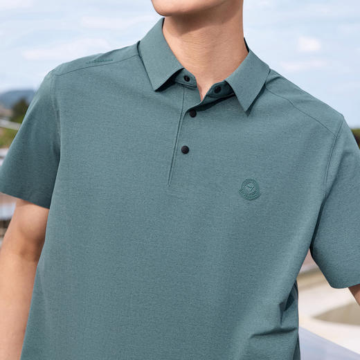 【户外/高弹/凉感/无缝】柒牌短袖POLO衫男士夏季新品休闲翻领T恤128T71910 商品图3