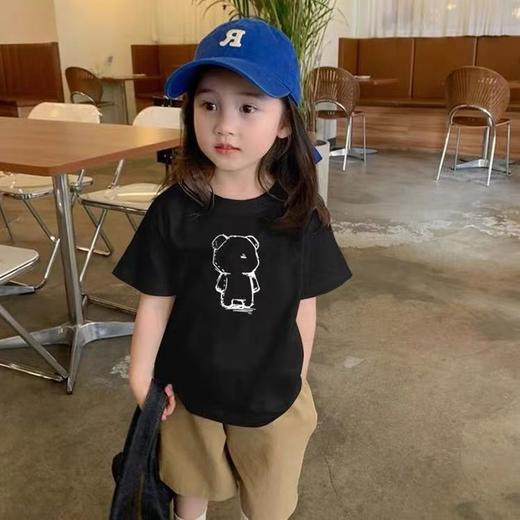 19.9清仓 【100%棉】男童女童 （大白熊-大图）印花T短袖2025-喜出 商品图3