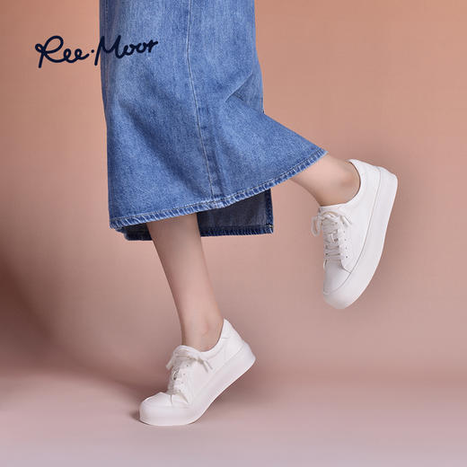 REEMOOR睿慕简约小白鞋休闲时尚软底百搭休闲运动鞋 商品图3