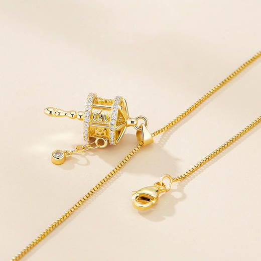 售完不补【敦煌转经筒项链】敦煌福泽转经筒项链女 轻奢时尚高级感独特设计吊坠锁骨链 商品图1