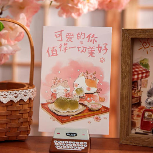 纸先生原创明信片素材手写简约卡片可爱文艺留言周边原创明信片/盒30张入/图案随机发货 商品图4