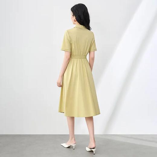 【高货wl】全新升级【铂金会员330/天猫449/差价119】(04115) 洛诗琳简约通勤休闲气质高腰半拉链衬衫裙夏季新款连衣裙 商品图1
