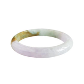 【天然正品】天然细腻无裂纹特色福禄寿糯种58.5号翡翠手镯080425AH65 现售价：2380