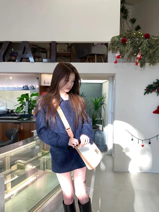 严选 | MLB复古提花水桶包 黑色/奶油色 19*14*23.5cm 商品图6