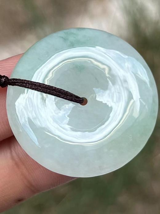 【云意轩】编号：8253 冰种飘兰花平安扣 天然翡翠 附证书 商品图2