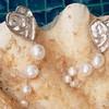 lost in echo2025夏季新款度假高级浮雕质感爱心珍珠超轻耳环耳坠 商品缩略图0