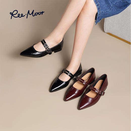 REEMOOR睿慕丨2025年春法式一字扣带玛丽珍 商品图2