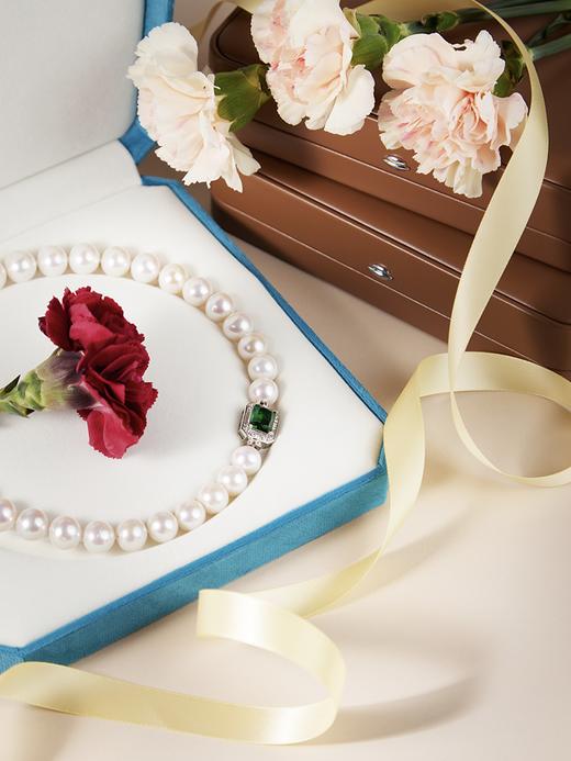 【天猫同款】悦甄 人造晶石 近正圆爱迪生白色串珠11-14mm 碧瑶 商品图4