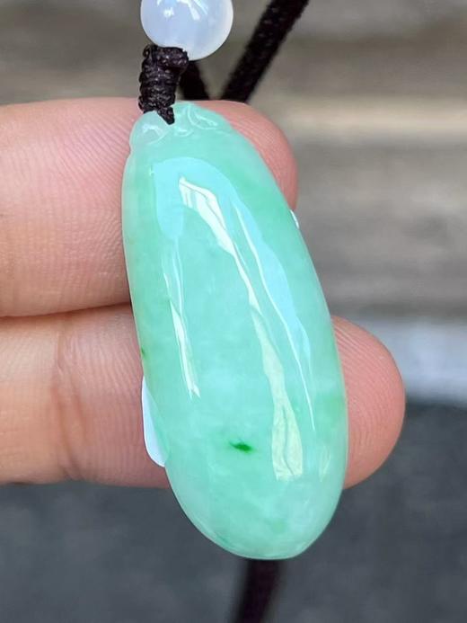 【云意轩翡翠】编号：6666 糯冰绿底翡翠福瓜  天然翡翠 附证书 商品图1