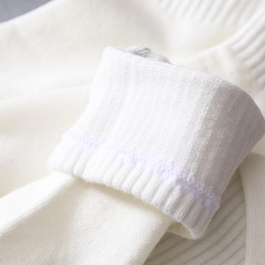 【三双装】MLB纯色袜子 黑白两色 舒适透气 均码【四季可穿】 商品图10