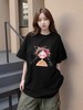 工厂直促价【100%棉】情侣（花冠女孩-大标）柯式印花短袖T恤-喜出 商品缩略图0