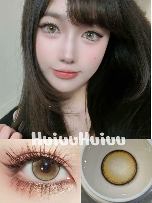 【大直径】PUFF GIRL-发财煎蛋 棕-14.5mm【半年抛 度数0-800度 含525/575】 商品图0